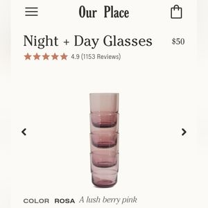 Our Place Night + Day glasses - Set of 4